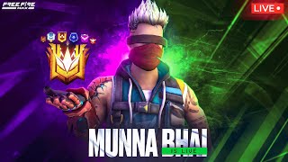 Grandmaster Live Rank Push Free Fire Telugu  Munna Bhai is Live  Telugu Gaming Live MBG [upl. by Navetse]