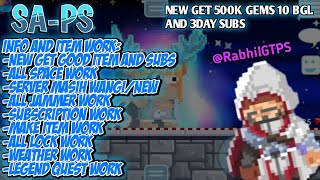 NEW PRIVATE SERVER SAPS NEW GET 3DAY SUBS 10BGL AND 500K GEMS [upl. by Amye]