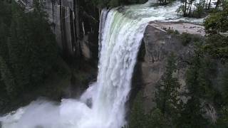 Vernal Falls July 2011  3 hikers over the Falls [upl. by Gans443]