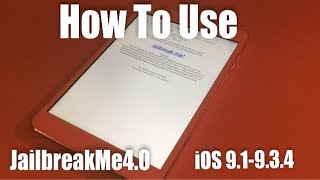 How To Use JailbreakMe For iOS 9 32 bit [upl. by Nadler]