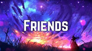 Marshmello amp AnneMarie  Friends Clean Lyrics [upl. by Llenram]