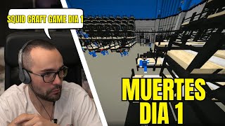 XOKAS REACCIONA MUERTES SQUID CRAFT GAME 3  DIA 1 [upl. by Ordnajela]