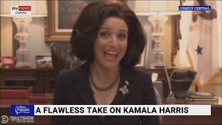 The Daily Show produces ‘hilarious compilation’ of Kamala Harris gaffes [upl. by Alrak]