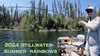 2024 Day 9 Summer rainbow trout fishing in the BC interior [upl. by Adialeda]