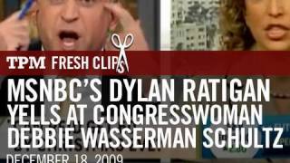 MSNBCs Dylan Ratigan Yells at Congresswoman Debbie Wasserman Schultz DFL [upl. by Nagiem]