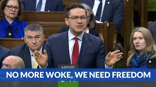 Pierre Poilievre was asked to backtrack amp define word “woke” His response [upl. by Imar]