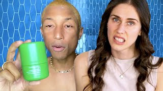 Esthetician Reacts To Pharrells Morning Skincare Routine amp HumanRace Skincare Review  Vogue [upl. by Golter810]