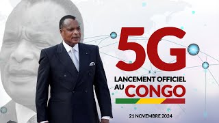 🔴DIRECT  LANCEMENT OFFICIEL DE LA 5G AU CONGO PAR LE PRESIDENT DENIS SASSOUNGUESSO congo 5g [upl. by Torin]