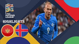 Montenegro vs Iceland Highlights  Nations League 2024 [upl. by Junko]