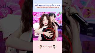 Idols que mostraron tener una relación demasiado cercana kpop shorts [upl. by Loleta281]