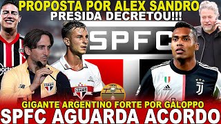 FORMIDÁVEL SPFC AGUARDA ACORDO PROPOSTA POR ALEX SANDRO  RESCISÃO DE JAMES  BOCA QUER GALOPPO [upl. by Cadal]