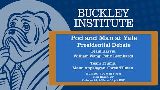 Pod and Man at Yale Presidential Debate [upl. by Hannus]