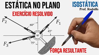 ISOSTÁTICA 06  Forças Resultantes  Exercício 02 [upl. by Fryd]