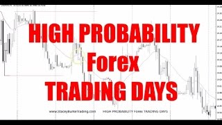 HIGH PROBABILITY Forex TRADING DAYS [upl. by Ecyle]