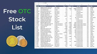 Free OTC Stock List Download Penny Stock List [upl. by Ahsuoj]