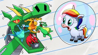 Save The Unicorn In A Bubble  Boy amp Dragon  NEW Short Cartoon SEASON 4 [upl. by Siradal]