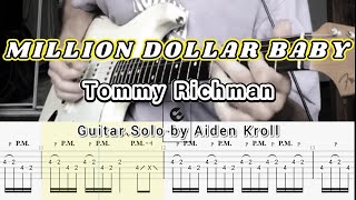 MILLION DOLLAR BABY  Tommy Richman Aiden Kroll cover Guitar TABS [upl. by Ayit686]