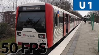 Hamburg Ubahn Metro Ride on U1 with DT3 GroßhansdorfVolksdorfFarmsen [upl. by Ellesirg]