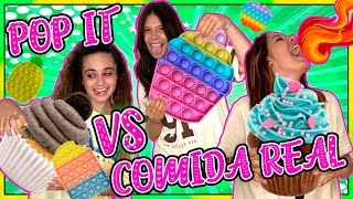 POP IT VS COMIDA REAL VS PICANTE CHALLENGE 🔥 CLODETT [upl. by Barbarese]