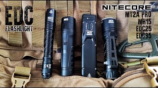 Топовые EDC фонари Nitecore MT2AproMH15EDC 35EDC25CorcoranALEDC Flashlight [upl. by Lyssa]