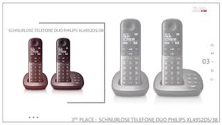 Schnurloses Telefon Duo die besten im Vergleich – Test amp Vergleich Schnurloses Telefon Duo [upl. by Akimak]