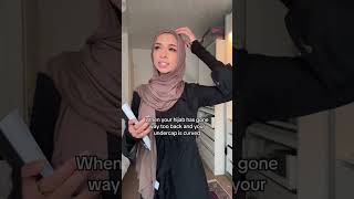 Hijabi struggles 🧕🏼🥹 hijabi hijab muslimah hijabistyle [upl. by Lehacim884]