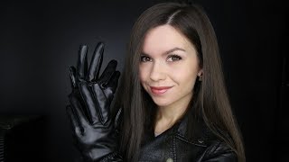 ASMR  Leather Rubbing Sounds Jacket amp Gloves  No Talking [upl. by Vlad]