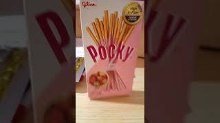 Whats inside the Pocky box shorts food [upl. by Atnim]