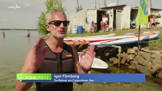 Surfschule Leipzig am Cospudener See im MDR Sachsenspiegel am 18 Juli 2024 um 19 Uhr [upl. by Gratianna]