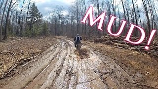 Suzuki Dr650s on muddy back roads [upl. by Adlai746]