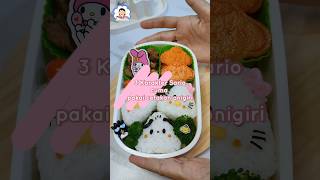 Onigiri karakter kreasi bekal sanrio bento bekal lunchbox sanrio [upl. by Lamar]