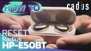 How to reset Radius HPE50BT True wireless By Soundproofbros [upl. by Thorner]