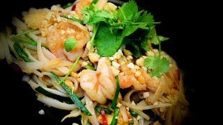 Pad Thai Prawns Chinese Style Cooking Recipe [upl. by Atirehgram945]