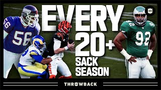 EVERY 20 Sack Season in NFL History [upl. by Dyanna142]