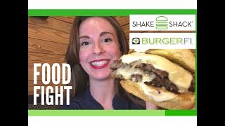 SHAKE SHACK vs BURGERFI BATTLE of the AMPED UP BURGERS [upl. by Annaor]