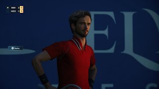 TopSpin 2K25  Update 1004000  Daniil Medvedev vs Matteo Berrettini  PS5 Gameplay [upl. by Renferd]