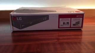 LG BP250 BluRay Player Unboxing amp Set Up  Vídeo especial 1 mês de canal [upl. by Oad]