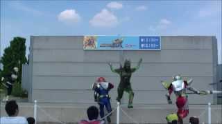 ショー【仮面ライダー鎧武ガイム】キャラショー動画Kamen Rider Gaim Show [upl. by Dnalrah]