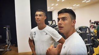 RONALDO CROSSBAR CHALLENGE w Dybala Cuadrado [upl. by Herbst]