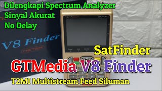 Review amp Cara Penggunaan Satfinder GTMedia V8 Finder Meter Dengan Spectrum Analyzer [upl. by Ayik506]