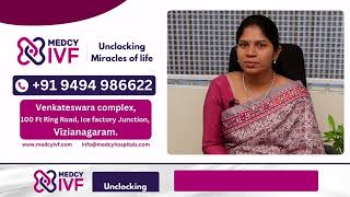 At what stage of IVF is the embryo transferred  Dr Madhuri  Dr Sireesha Rani  Medcy IVF [upl. by Etnuad]