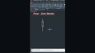 AutoCAD Electrical  Fuse Com Starter autocadelectrical autocad engineeringdesign fuse [upl. by Ellenet]