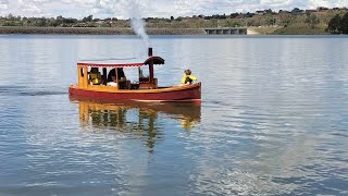 Steam Launch Rosebud  Lake Ginninderra [upl. by Ogren]