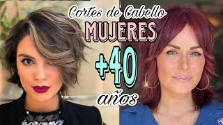 ✂️TENDENCIAS CABELLO 2024 ESTILOS y CORTES 💇‍♀️ de MODA para MUJERES de 40 años que más REJUVENECEN [upl. by Nonac606]