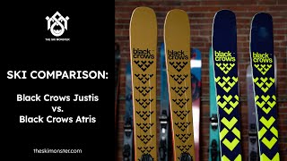 Ski Comparison Black Crows Justis vs Black Crows Atris [upl. by Nemzaj]