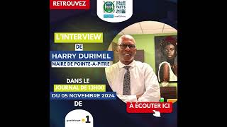 Interview du Maire de PointeàPitre Harry DURIMEL dans lédition de 13h00 de Gpe 1ère du 051124 [upl. by Tomlinson]