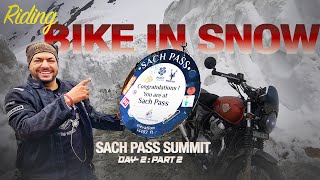 Finally Reached SACH PASS in HEAVY SNOW  EP 3  Sach Pass Ride 2024 [upl. by Amo]