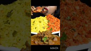 ASMR EATING EGG CURRY VEG BRIYANI  shorts​ mukbangn​asmreating​ mukbangasmr​ asmr​ [upl. by Armalla]