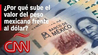 ¿Por qué sube el valor del peso mexicano frente al dólar y cuánto durará [upl. by Assillim]