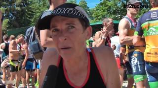 Triathlon Ingolstadt 2017 Nicole Bretting 3 Platz im Interview [upl. by Annohs]